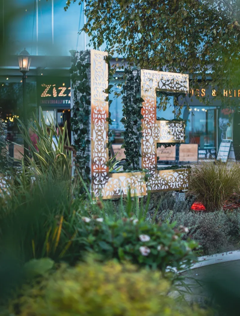 Outdoor event styling detail at Liffey Valley